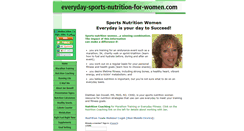 Desktop Screenshot of everyday-sports-nutrition-for-women.com