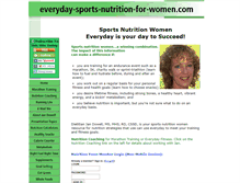 Tablet Screenshot of everyday-sports-nutrition-for-women.com